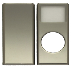 写真：第二世代iPod nano用メタリックプロテクター／シルバーメタリック（CIC-N2MSSV）