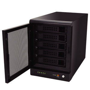 写真：ドライブドアSATAボックスUSB3.0 RAID 5BAY（EX35EU3R）