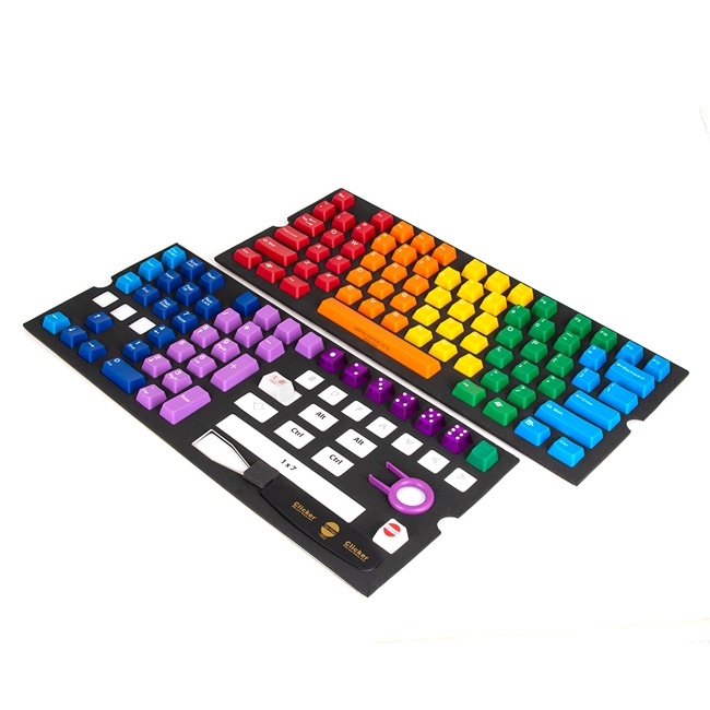CHERRY MX軸キーボードをレインボーカラーに！ 104英語キーボード用