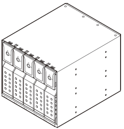 センチュリー リムーバブルラック 5Bay BPN-DE350SS-BK2