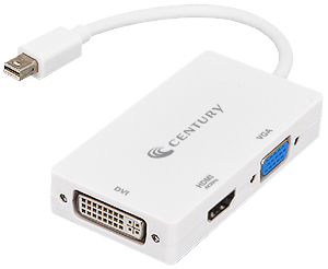 Mini Displayport To Vga Dvi Hdmi変換アダプター 4k30hz出力対応 Cca Mdpvdh2 株式会社センチュリー