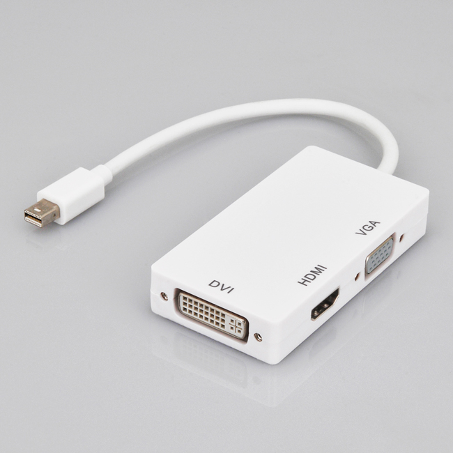 販売終了 Mini Displayport To Vga Dvi Hdmi変換アダプター Cca Mdpvdh 株式会社センチュリー