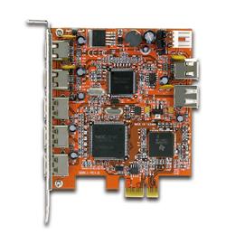 販売終了】 ポートを増やしタイ IEEE1394a×3ポート＆USB2.0×4ポート