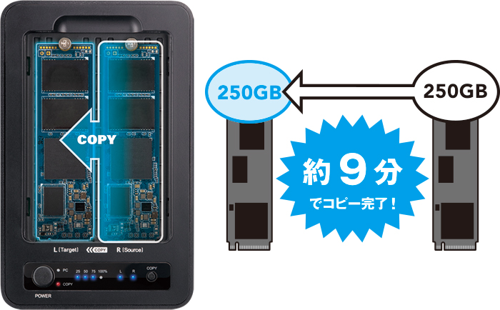 裸族のクローンベース NVMe (CRCBM2NV2U32CP) - 株式会社センチュリー