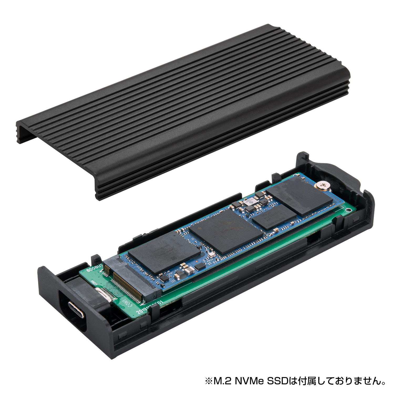 NVMe裸族のお立ち台 (CROM2NVU32C) ハードディスク（HDD）ケース 
