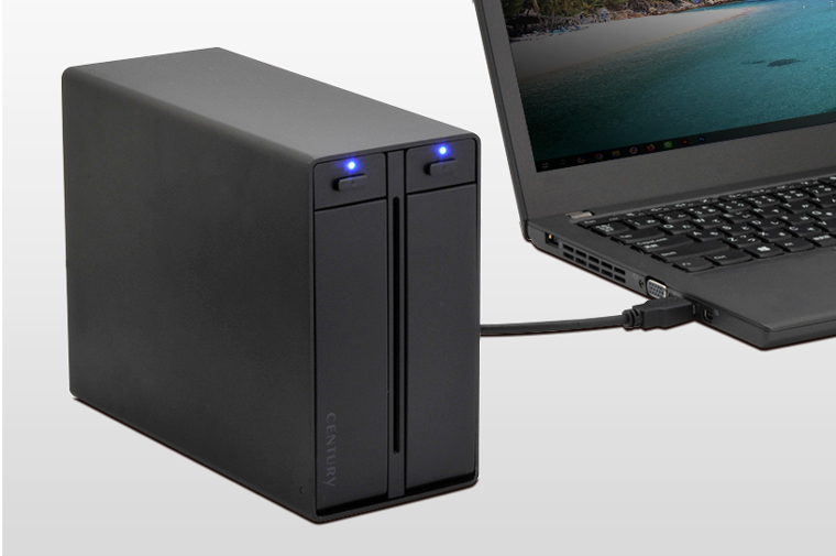 裸族のテラスハウス RAID USB3.2 Gen2 Type-C (CRTS35U32C) ハードディスク（HDD）ケース 株式会社センチュリー