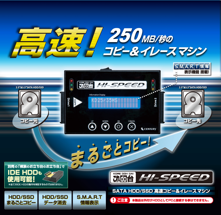販売終了】 これdo台 Hi-Speed (KD25/35HS) - 株式会社センチュリー