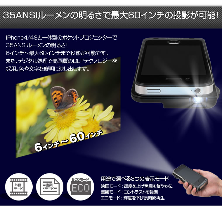 販売終了】 plus one projector (POPJ-I4) - 株式会社センチュリー