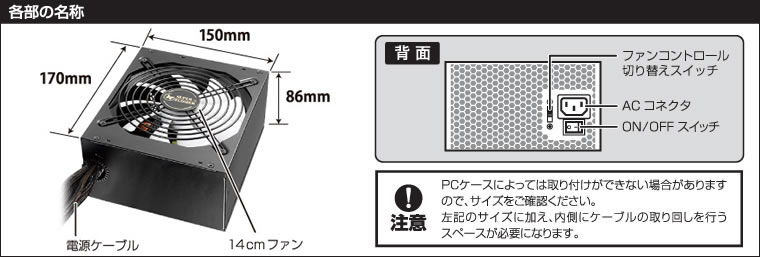 販売終了】 SUPER FLOWER（スーパーフラワー）電源 80PLUS